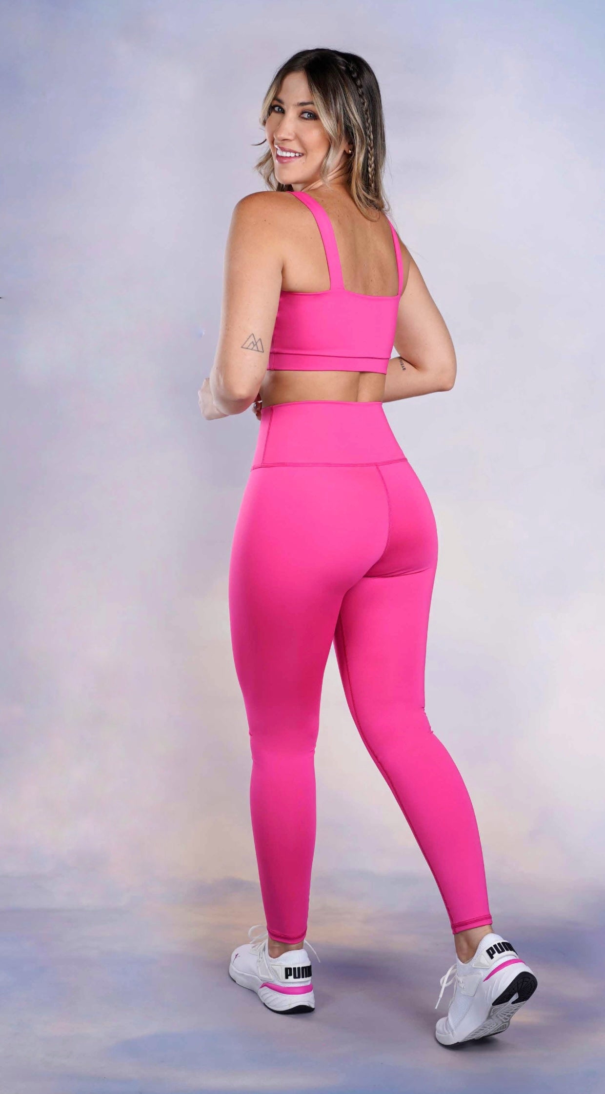 SUPER HIGH WAISTED HOT PINK LEGGING