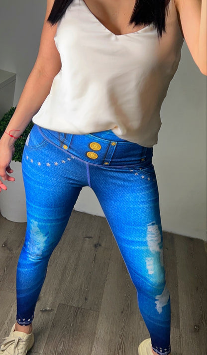 STUDDED STARS DENIM